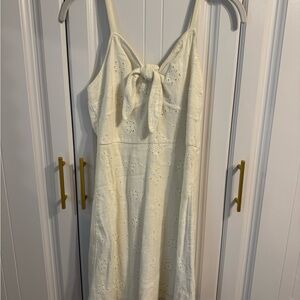 Hollister cream eyelet mini dress, size XS.